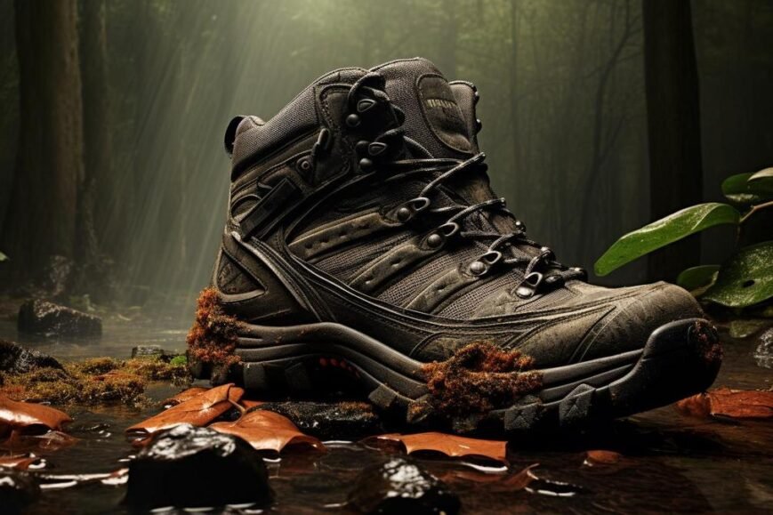 Waterproof hiking boots conquer rugged terrain, ensuring safe and enjoyable outdoor adventures.